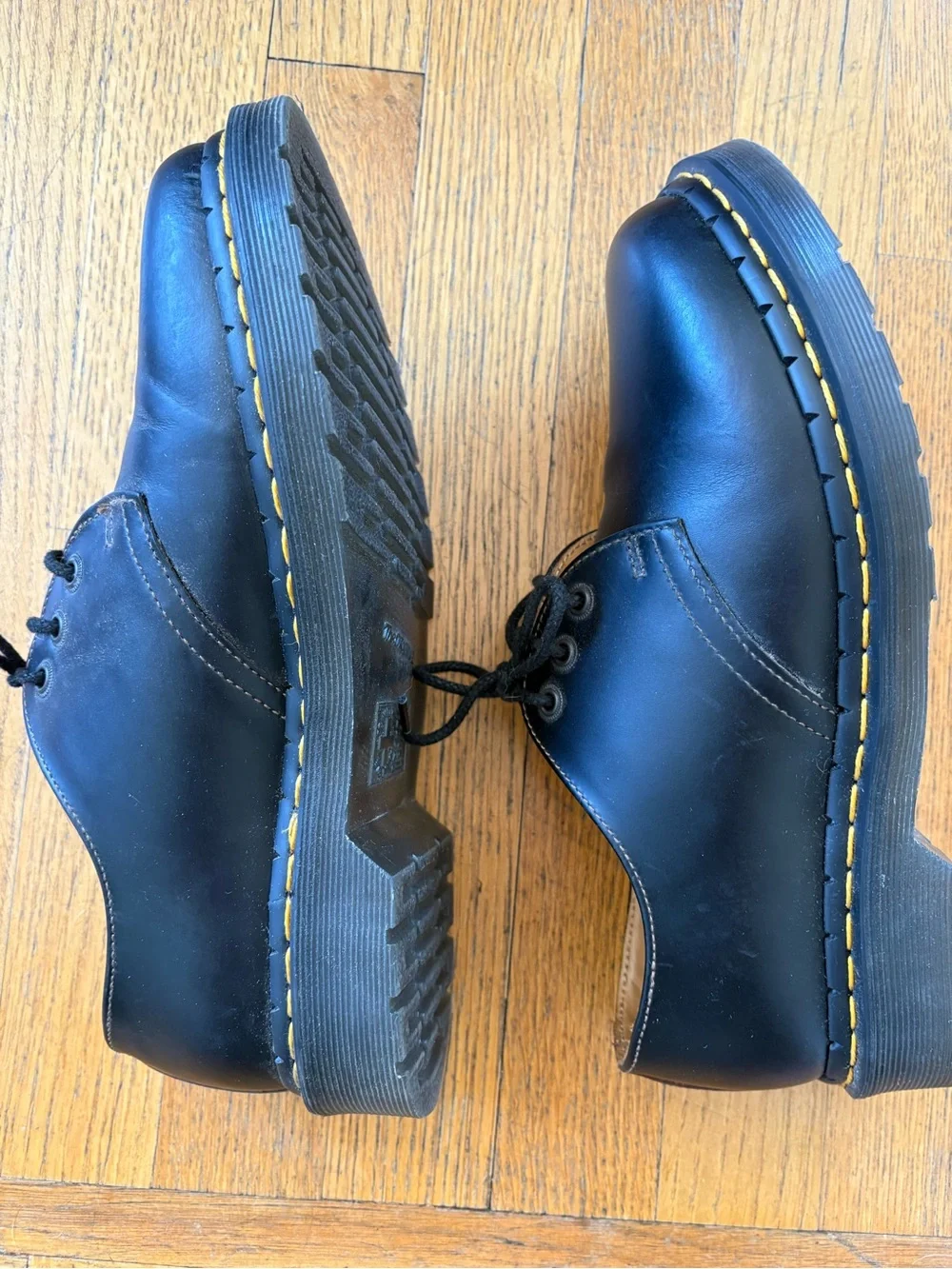 Dr. Martens 1461 Tan Leather Low-Top Oxfords